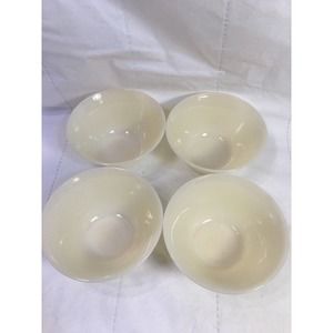 VINTAGE FIRE-KING OVEN GLASS CUSTARD BOWL LOT OF 4 CARAMEL? OR IVORY?